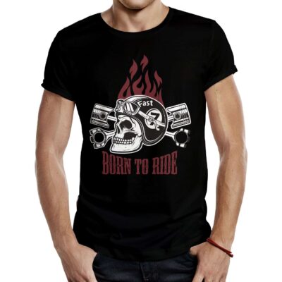 Camiseta Motera Born To Ride