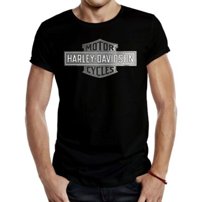 Camiseta Motera Harley Davidson Old Logo