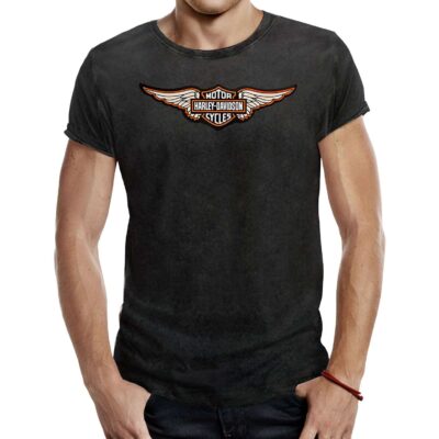 Camiseta Motera Harley Davidson Wings