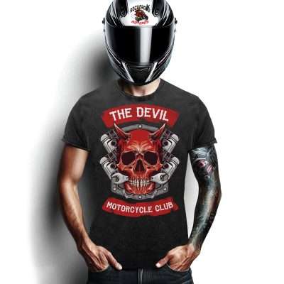 Camiseta Motera Devil Motorcycle