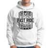 Sudadera Capucha Motera Fast Rider Blanca