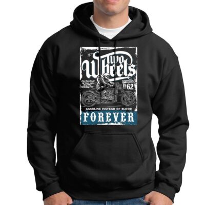 Sudadera Capucha Motera Two Wheels Forever