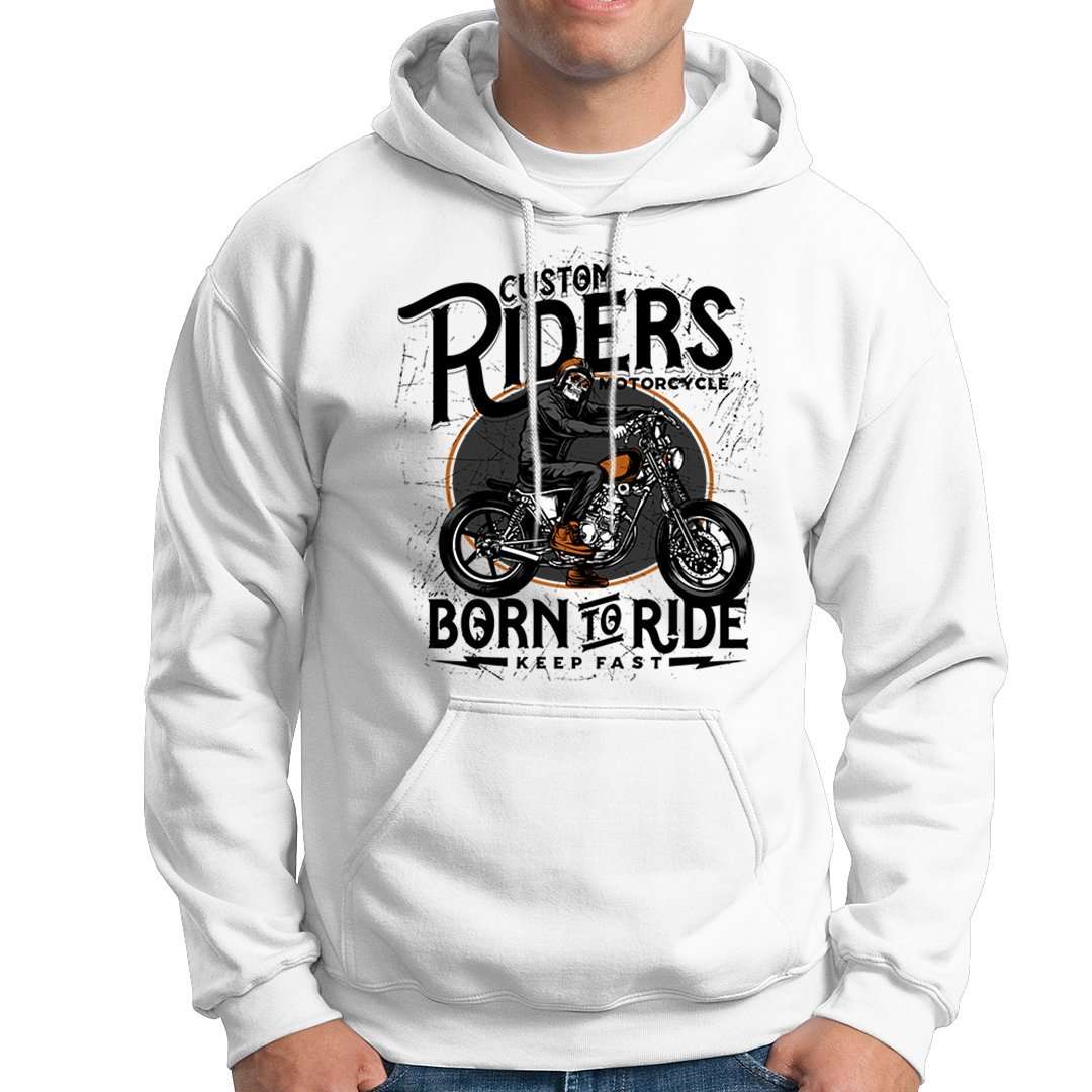 sudadera capucha blanca H