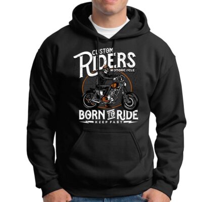 Sudadera Capucha Motera Custom Riders