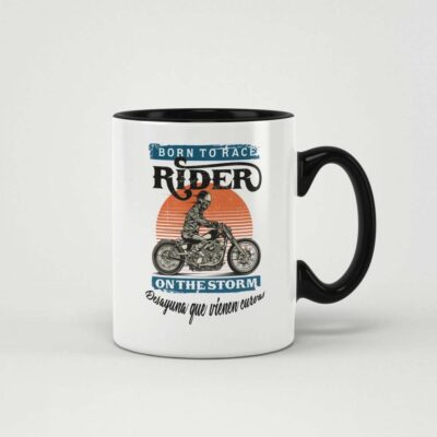 Taza Born to Racer Rider on the Storm