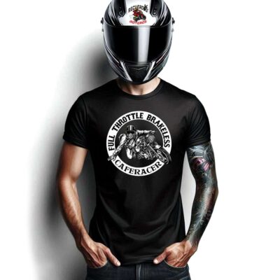 Camiseta Motera caferacer throttle brakeless