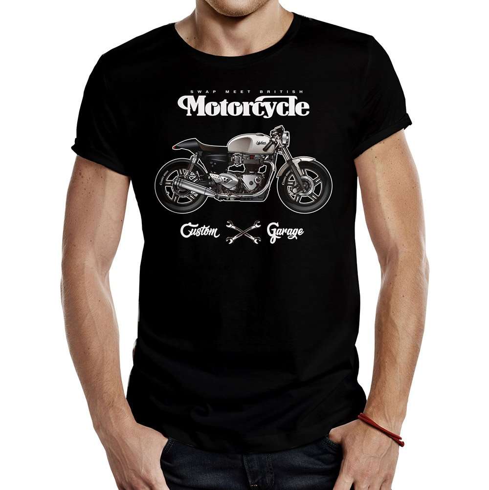 camiseta Cafe race Swap meet negra