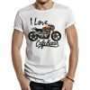 camiseta I love Cafe Race blanca