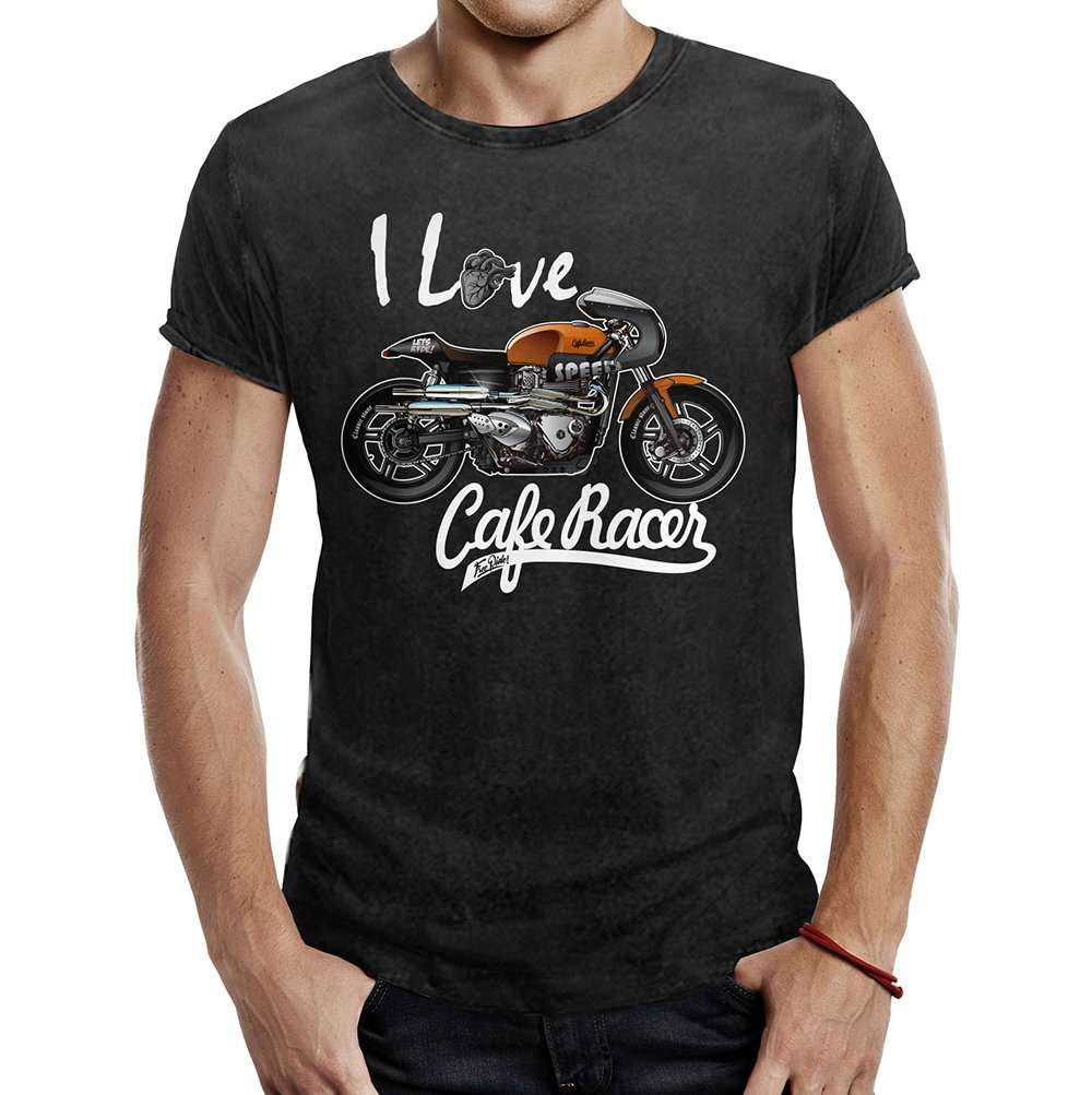 camiseta I love Cafe Race husky