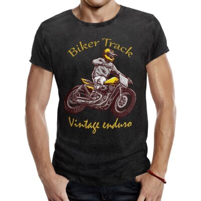 Camiseta Motera biker track custom