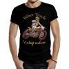camiseta biker track custom negra