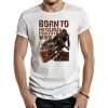 camiseta born to motocross blanca