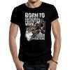 camiseta born to motocross negra