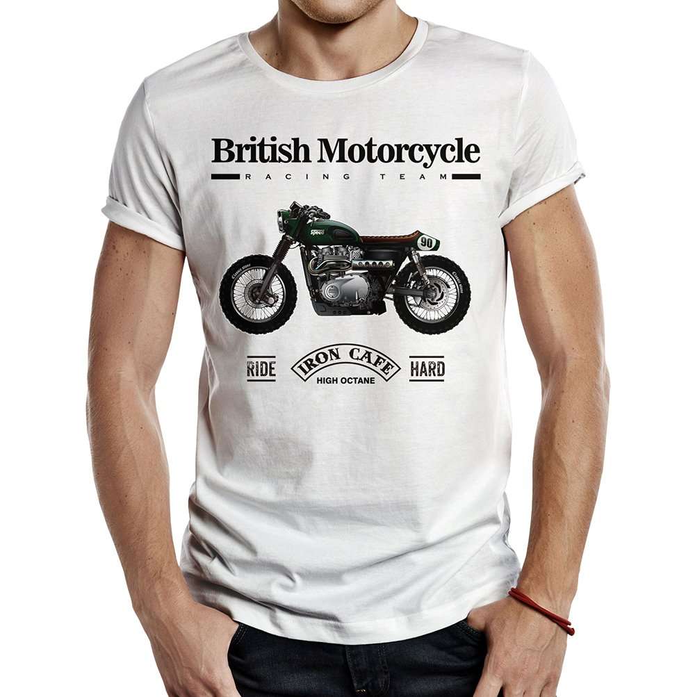 camiseta bristish iron cafe blanca
