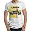 camiseta cafe race bike bad boys blanca