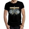 camiseta classic motorcycles negra