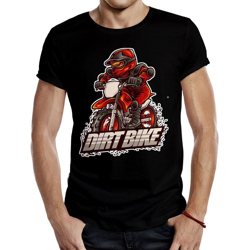 camiseta dirt bike negra