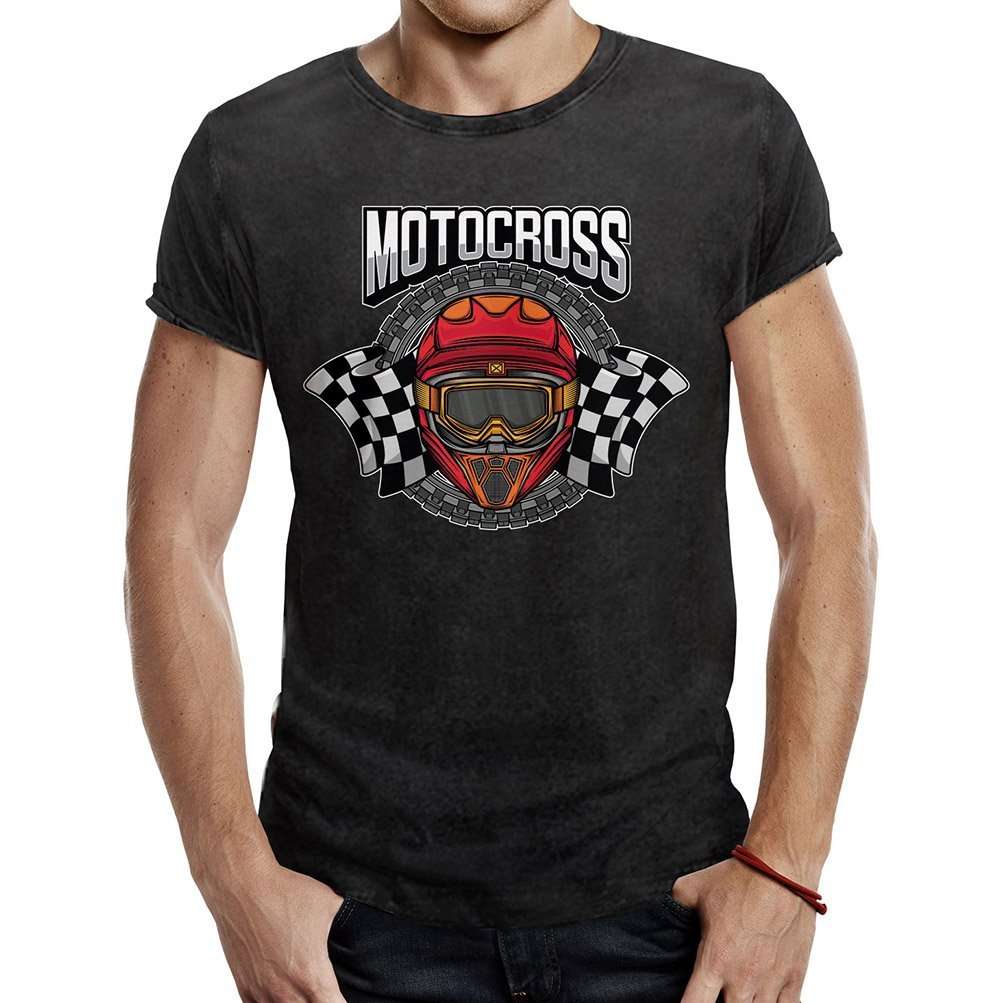 camiseta motocros helmet racing husky