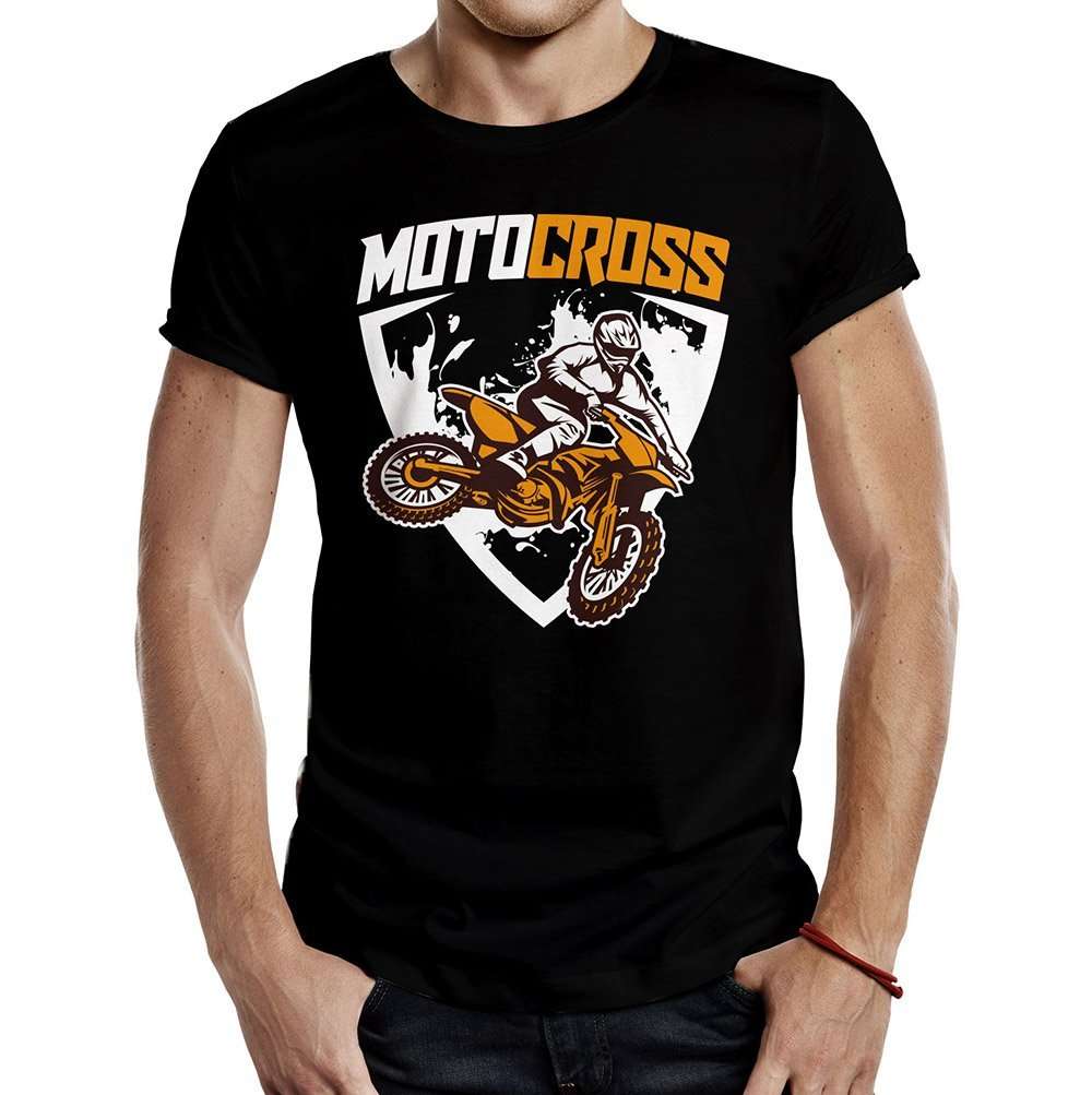 camiseta motocross adventure negra