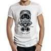 camiseta motocross helmet pistons blanca