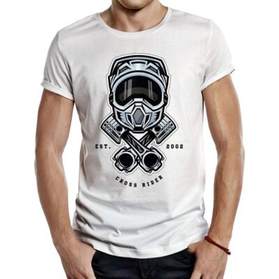 Camiseta Motera Motocross Helmet Pistons