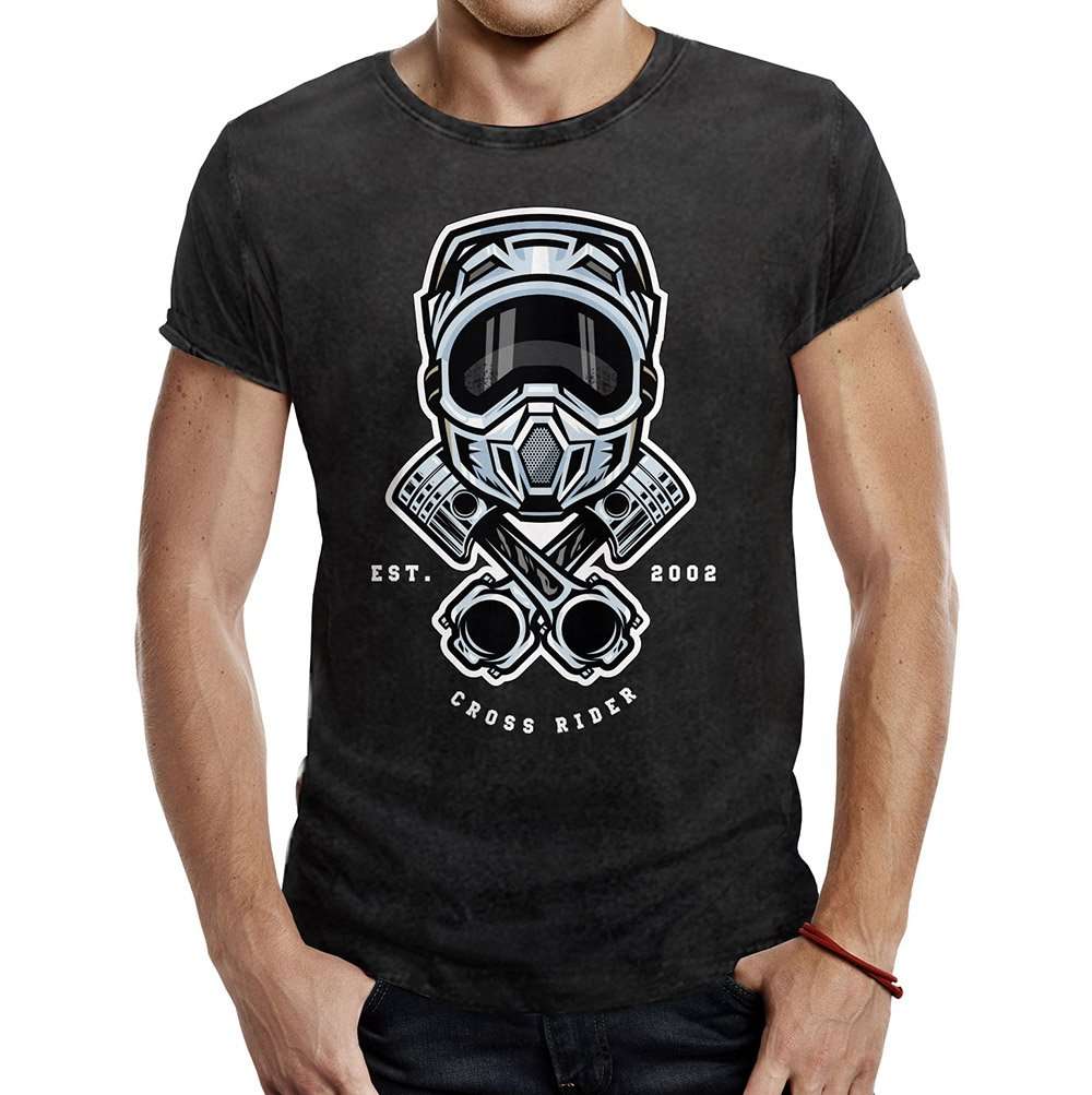 camiseta motocross helmet pistons husky