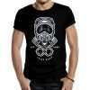 camiseta motocross helmet pistons negra
