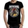 camiseta motrocross racing emblema negra