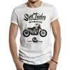 camiseta street tracker custom garage blanca