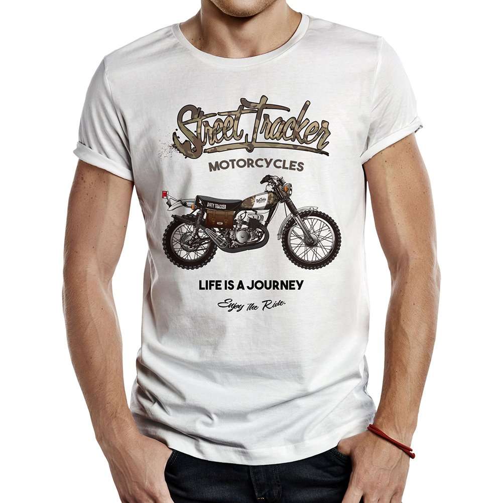 camiseta stret tracker blanca