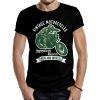 camiseta vintage iron and wheels negra