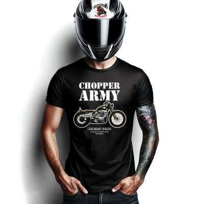 Camiseta Motera chopper army motorcycle
