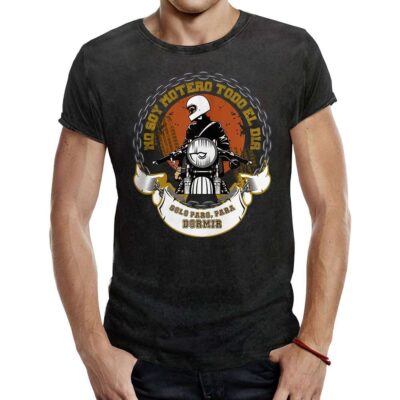 Camiseta Motera NO SOY MOTERO TODO EL DIA