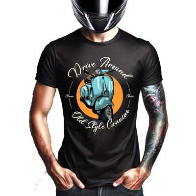 Camiseta motero drive around vespa