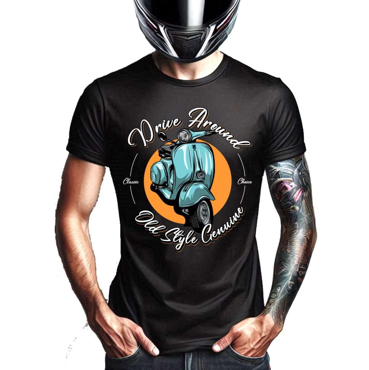 Driver around scooter negra scaled