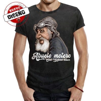 Camiseta Abuelo Motero old school