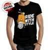 camiseta motera wide with style negra