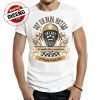 camiseta soy papa motero blanca