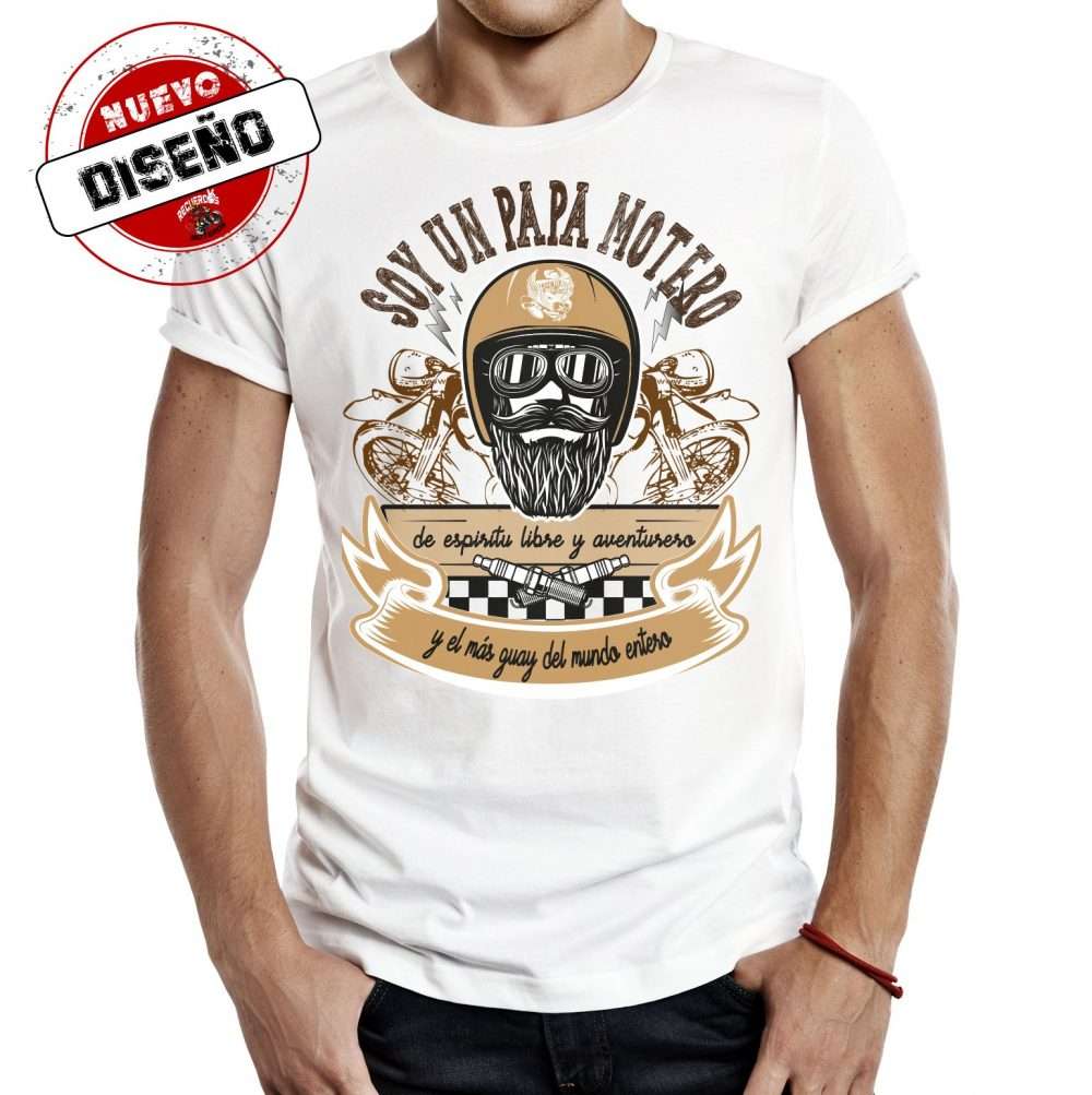 camiseta soy papa motero blanca e1625395530558