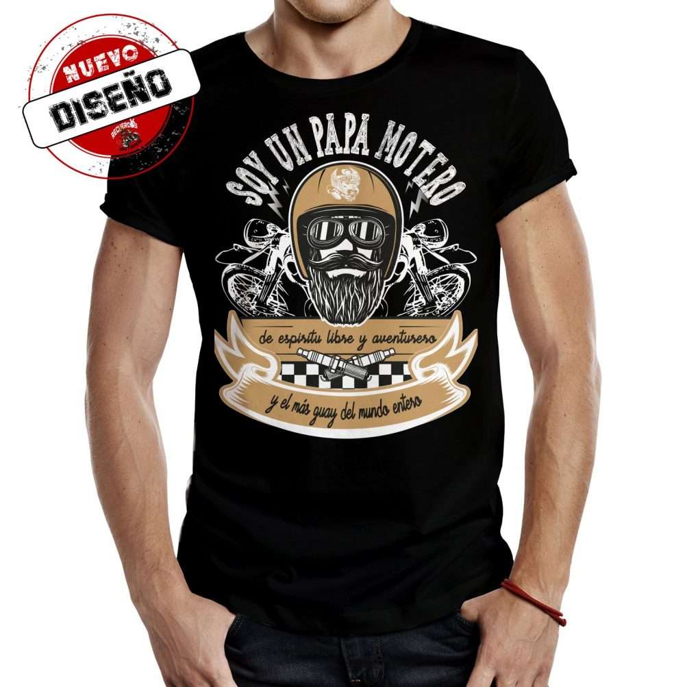 camiseta soy papa motero negra e1625395473787