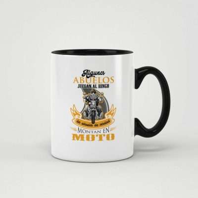 Taza Abuelo motero chopper