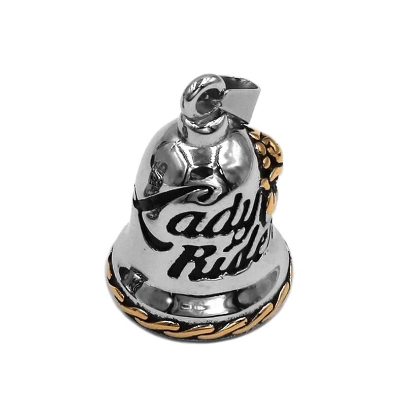 campana motera lady rider cara oro plata 1