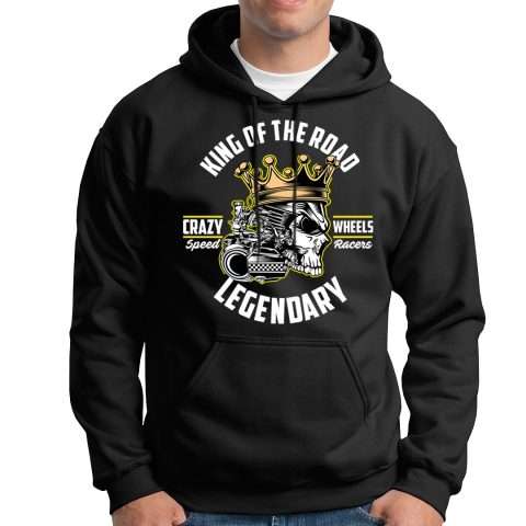 Sudadera Capucha Motera King of the Road