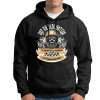 sudadera capucha blanca y negra hombre