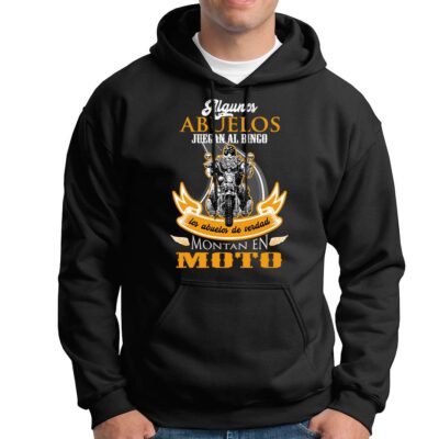 Sudadera Capucha Abuelo Motero