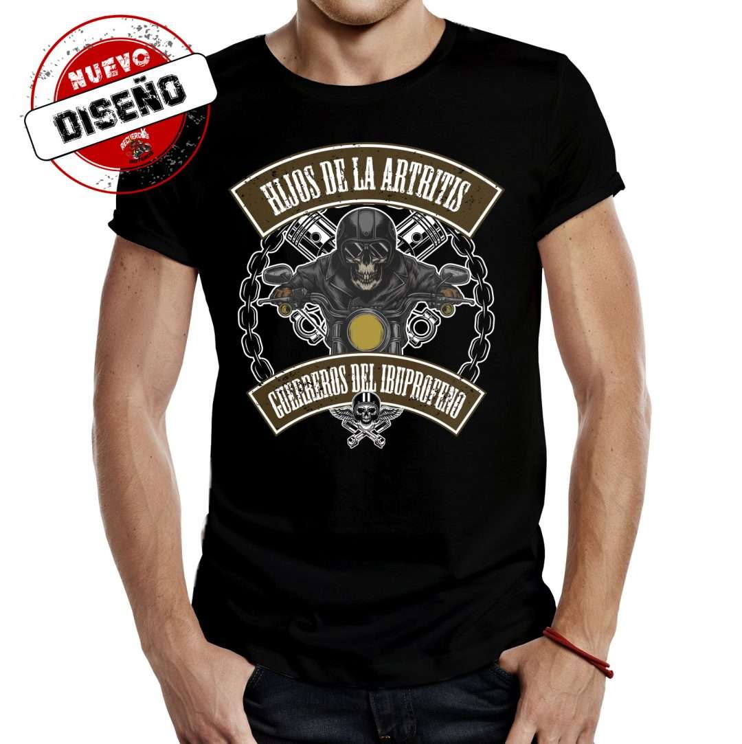 camiseta negra hijos de la artritis
