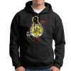 sudadera capucha negra isla de man sn