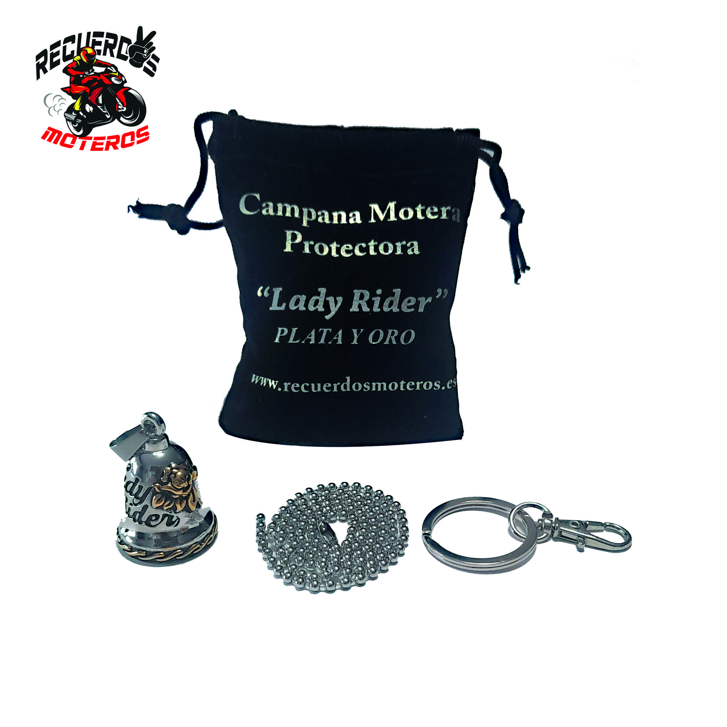 campana lady rider oro y plata