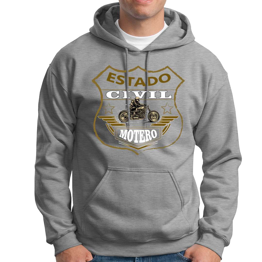 sudadera capucha gris estado civil hombre