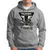 sudadera capucha gris hombre